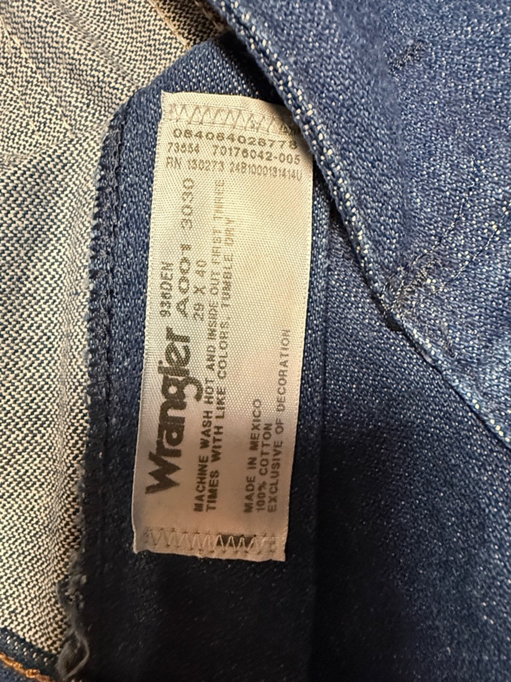 Wrangler slim Fit Dark Blue Denim Jeans - Picture 4 of 4